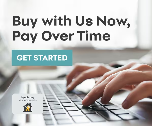 Flexible financing available through Synchrony