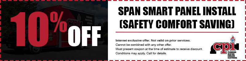 10% off SPAN Smart Panel Install (Safety Comfort Savings)