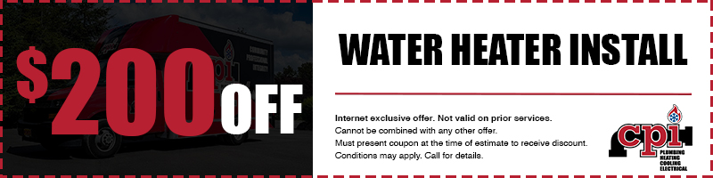 $200 Off Water Heater Install