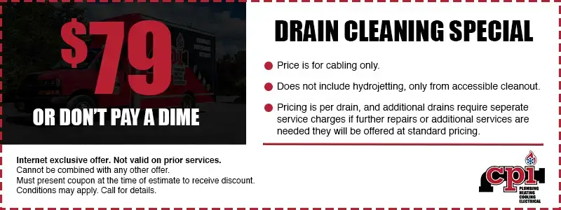 $79 or Don't Pay a Dime Drain Cleaning Special