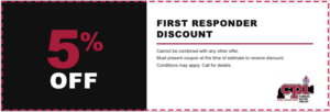 5% first responder discount
