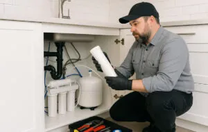 Water filtration system service.